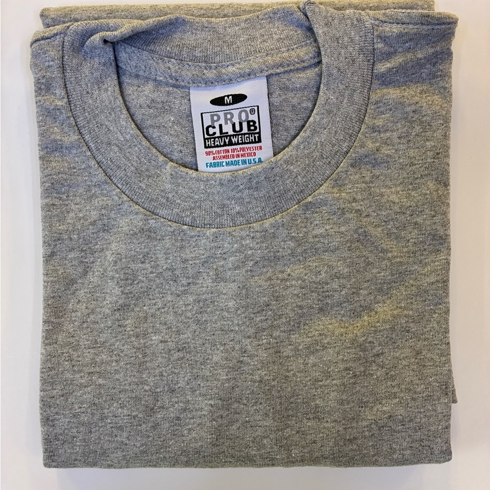 Pro Club Men's Gray Heavyweight Tee